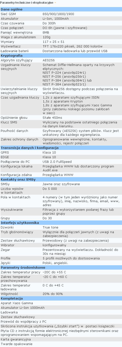 Xaos Gamma – telefon dla wybrańców 2