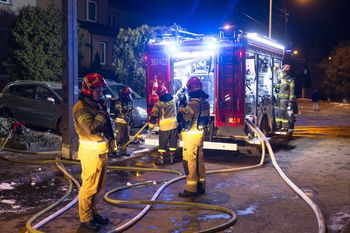 Pożar nad jeziorem Ukiel. Z hotelu ewakuowano paręnaście osób