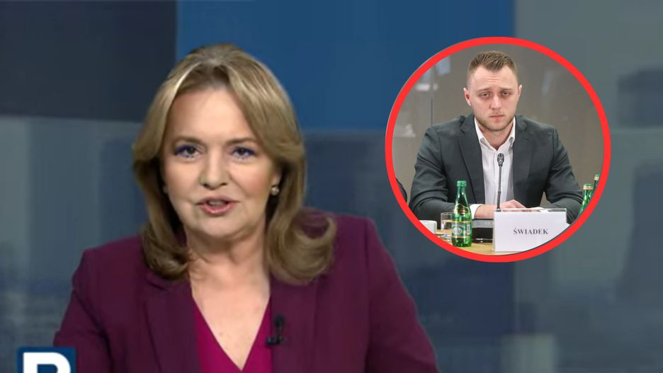 Fragment programu informacyjnego w TV Republika