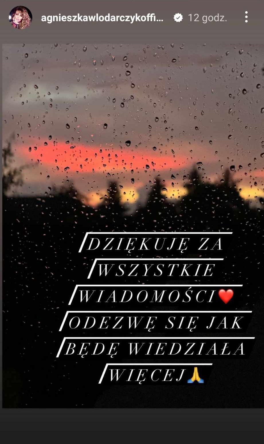 Instagramowa relacja Agnieszki Włodarczyk