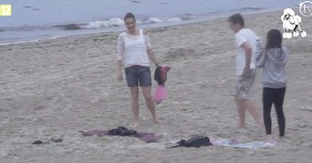 Dereszowska z córką na plaży!