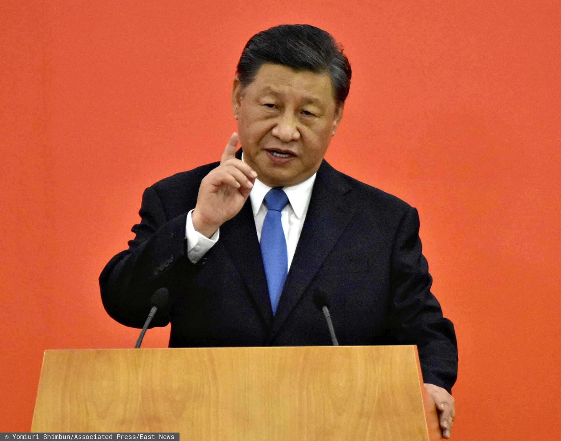 Temporary
Chinese President Xi Jinping delivers his speech after arriving at West Kowloon Station in Hong Kong on June 30, 2022. The Chinese leader will attend the 25th anniversary of the British handover event and it is Xi Jinping's first trip outside the mainland in nearly 2 and half years. ( The Yomiuri Shimbun via AP Images )
Yomiuri Shimbun
