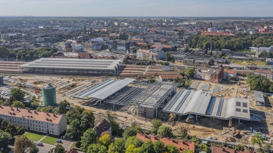 Gliwice. Prace przy budowie centrum przesiadkowego są mocno zaawansowane.