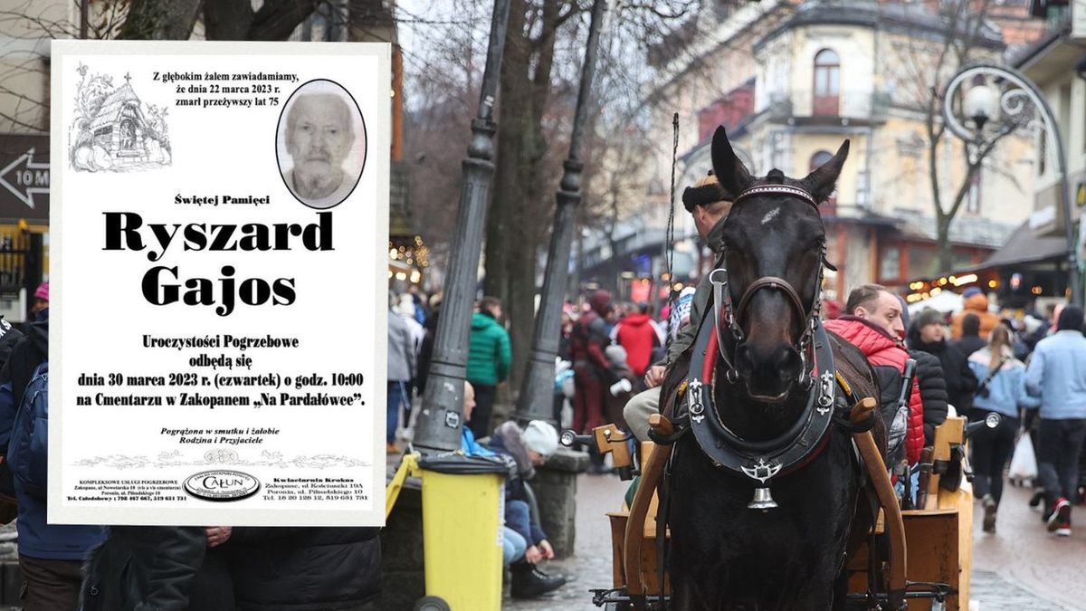 Krupówki w Zakopanem. Pan Ryszard był legendą tego miejsca