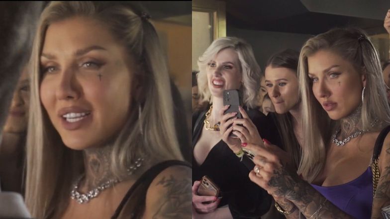 Unikająca ścianek Deynn "bawi się" na evencie z nosem w telefonie 