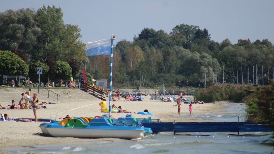 Jezioro Tarnobrzeskie w upalny wtorek 2 września 2025