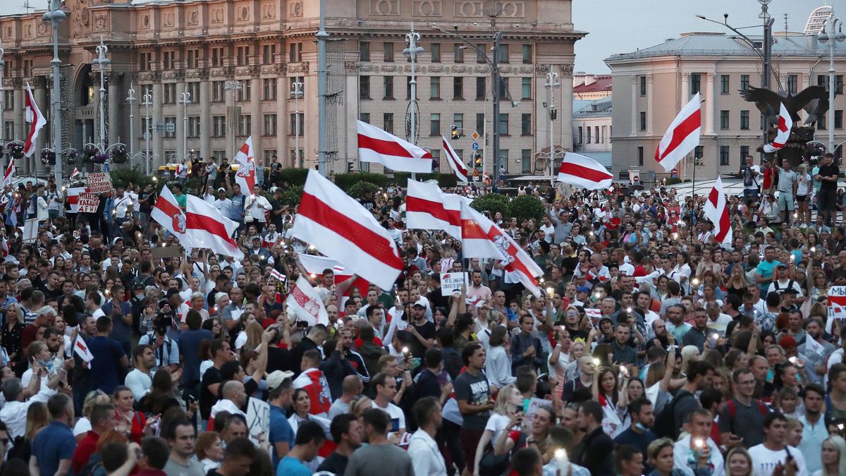 Protesty na Białorusi trwają już 7 tygodni.