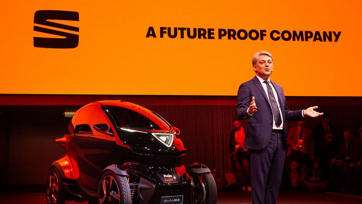 Luca de Meo prezentuje Seata Minimo (fot. Seat)