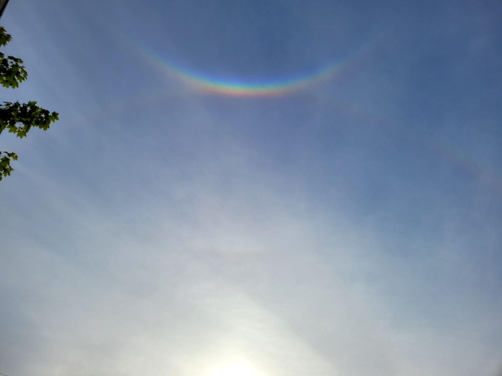 Odwrócona tęcza nad Puławami. Było ją widać w biały dzień 3