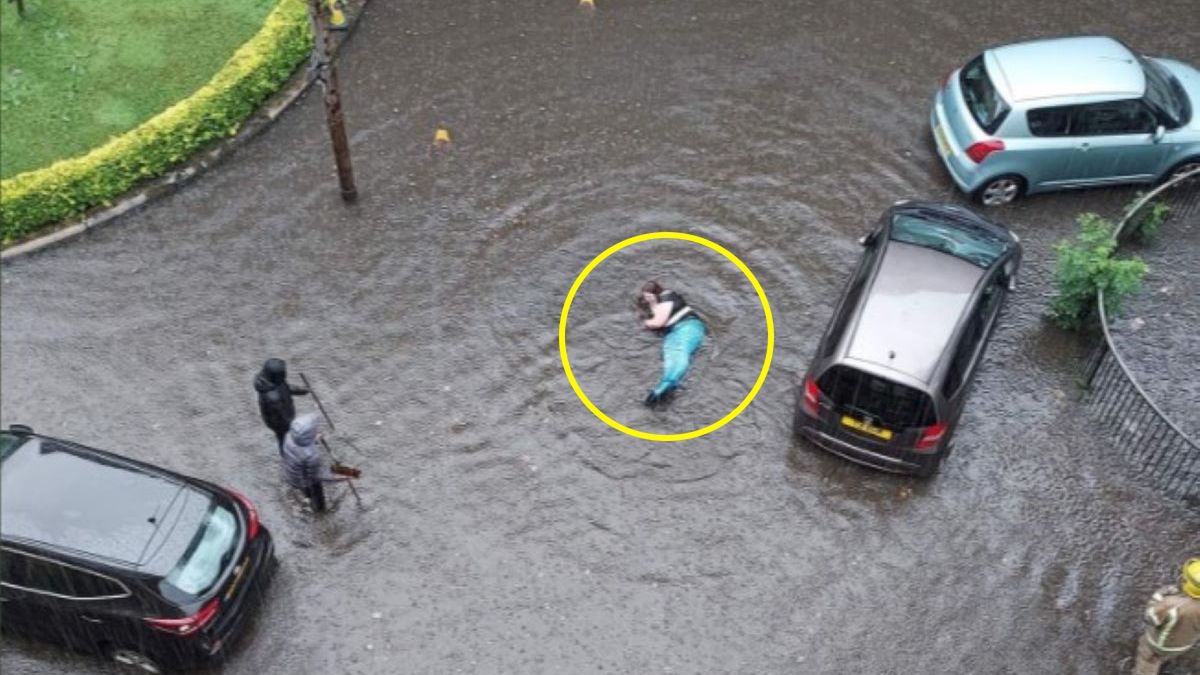 Podczas powodzi w Szkocji mieszkańcy zobaczyli coś niezwykłego