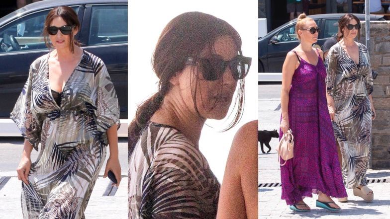 Monica Bellucci zadaje szyku na wakacjach w Grecji