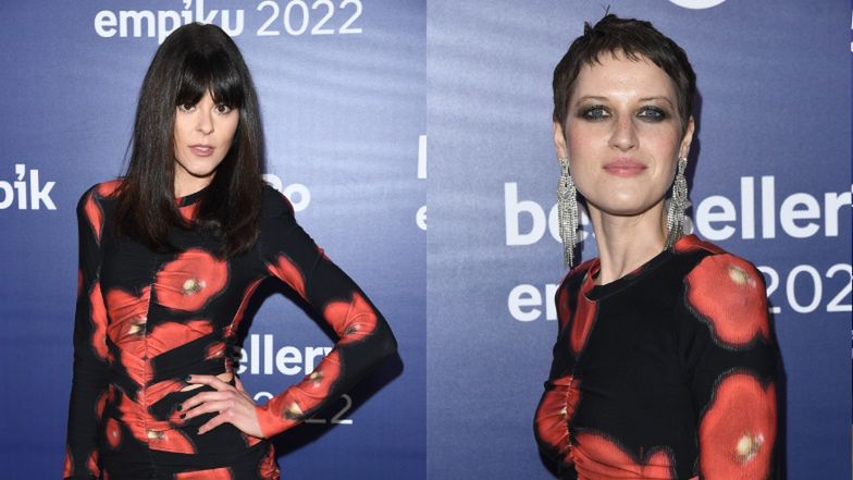 Bestsellery Empiku 2022. Aleksandra Domańska i Anna Gacek wystąpiły w TAKIEJ SAMEJ kreacji (ZDJĘCIA)