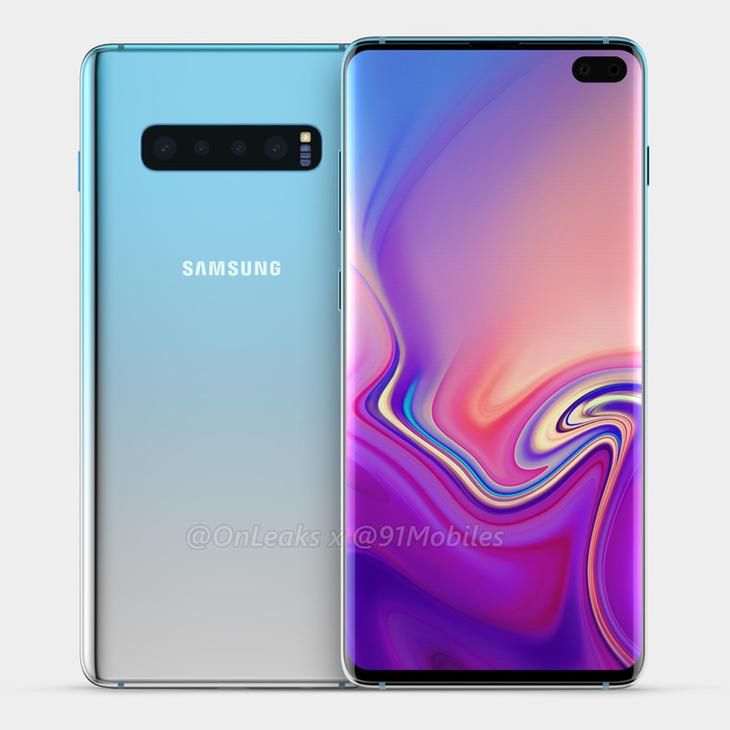 Wizualizacja wyglądu jednej z wersji Galaxy S10