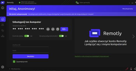 Remotly - darmowy program do pulpitu zdalnego