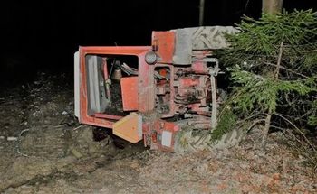 64-latka przygniótł ciągnik rolniczy. Mężczyzna nie żyje