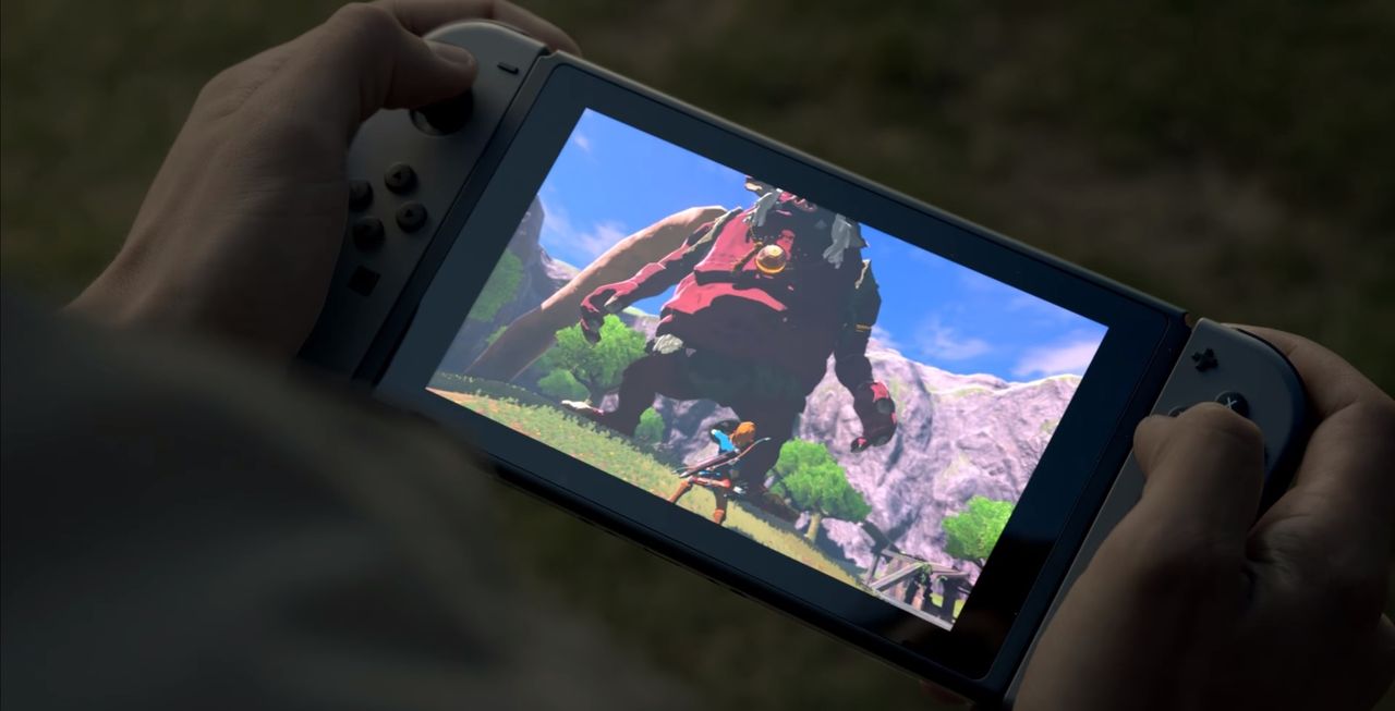 Nintendo Switch w trybie mobilnym