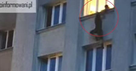 "Nie utrzymam się". Dramatyczny upadek zarejestrowała kamera