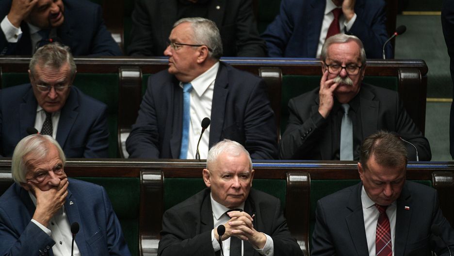 Jarosław Kaczyński na posiedzeniu Sejmu