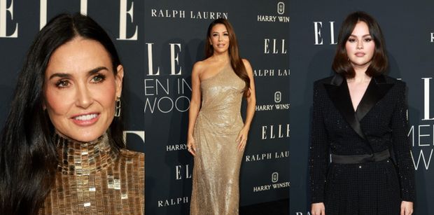 Gwiazdy walczą o tytuł "ikony stylu" na imprezie "Elle": Demi Moore, Eva Longoria, Selena Gomez