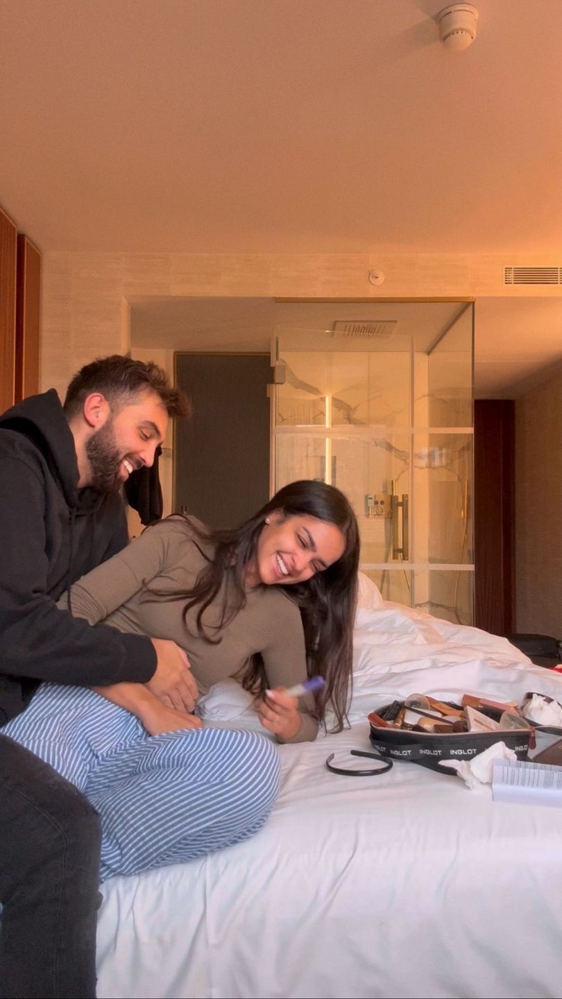 Klaudia El Dursi z partnerem 
