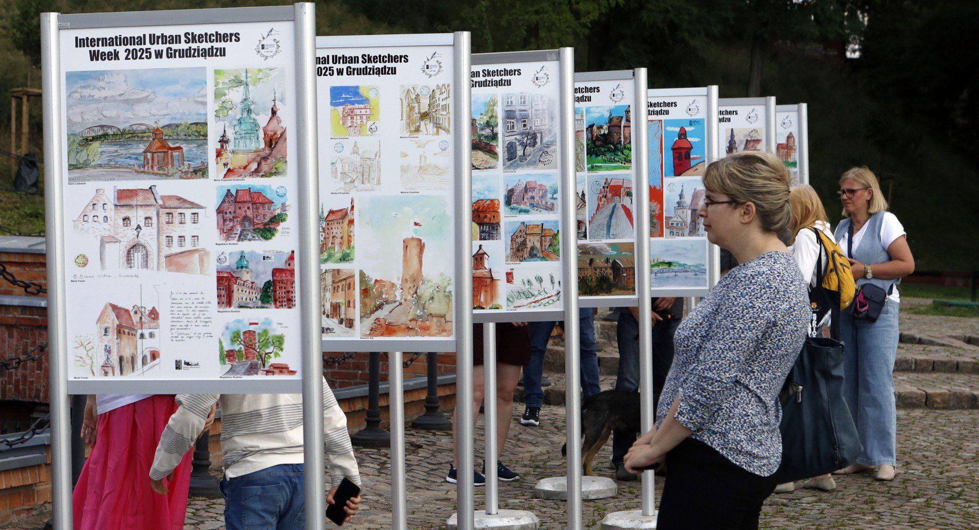 Wystawa poplenerowa International Urban Sketchers Week w Grudziądzu