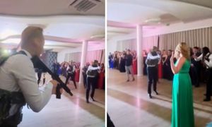 Co tam się działo. Wparowali na studniówkę. Aż podniosła ręce