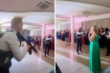 Co tam się działo. Wparowali na studniówkę. Aż podniosła ręce