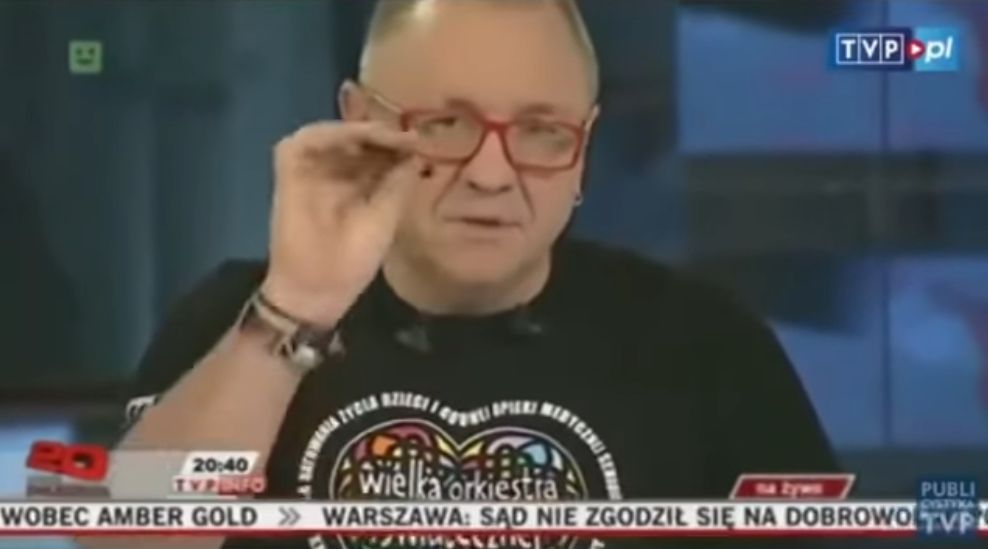 Danuta Holecka dziękuje Jurkowi Owsiakowi w TVP