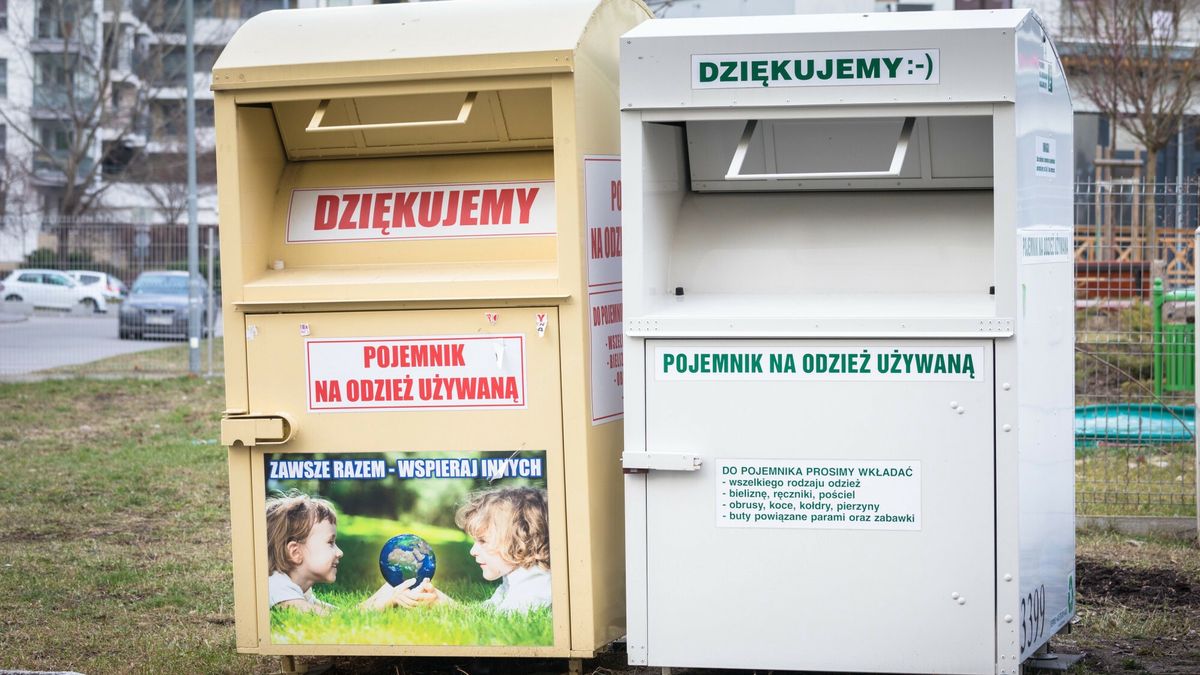 Do tej pory stare ubrania wyrzucano zwykle do takich kontenerów