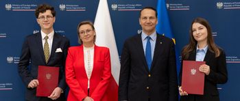 Płocczanie na światowej scenie. Karolina Fabirkiewicz i Michał Wyrębkowski delegatami RP przy ONZ