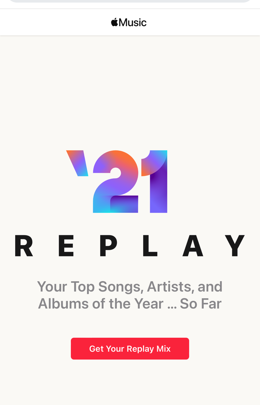 Spotify Wrapped 2021 od Apple Music