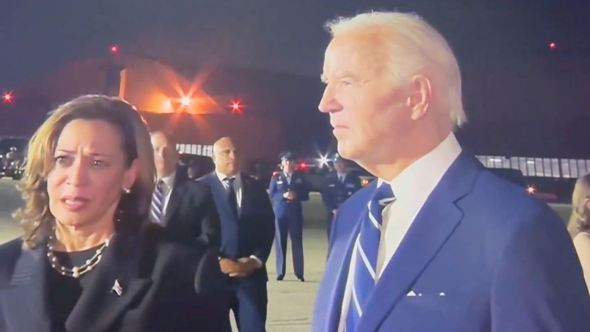 Podczas wywiadu Joe Biden patrzył w przestrzeń przed sobą, niemalże nieruchomy