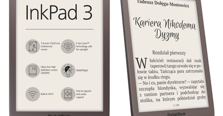 Czytnik PocketBook InkPad 3 - interesujące, smukłe (niecałe) 8 cali [AKT.]