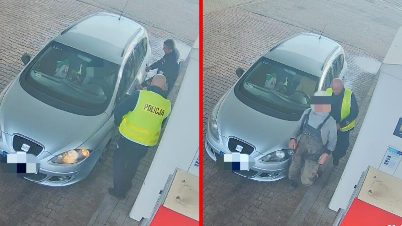 Pijany kierowca złapany. Zasnął na stacji benzynowej