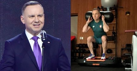 Andrzej Duda wylewa siódme poty na siłowni i apeluje do Polaków: "Spróbujcie, zachęcam" (ZDJĘCIA)