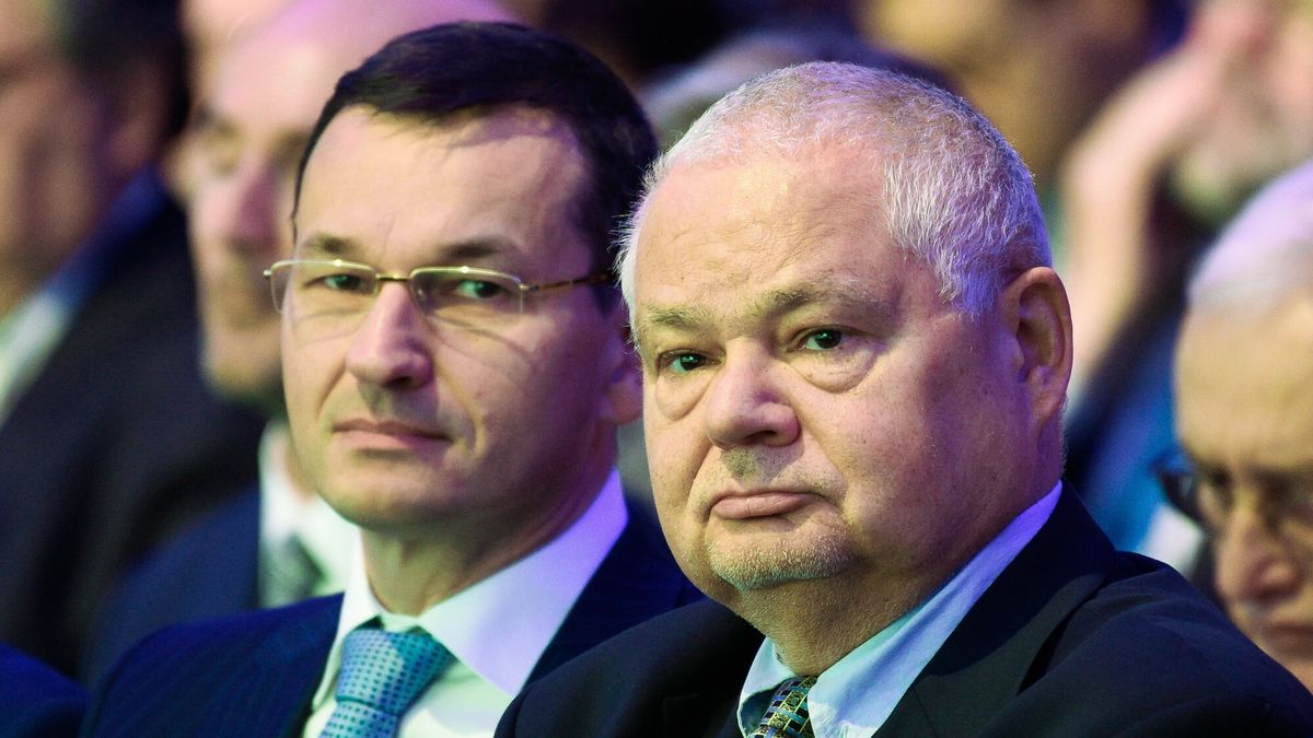 Premier Mateusz Morawiecki i prezes NBP Adam Glapiński