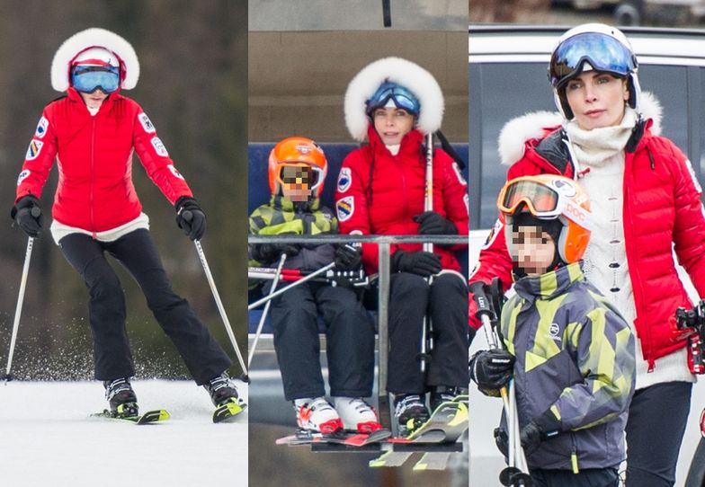 Agnieszka Dygant zabrała 7-letniego syna na stok w Zakopanem