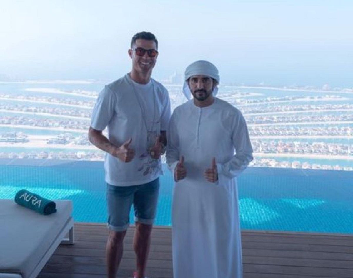 Cristiano Ronaldo spotkał się z księciem Dubaju. Miejsce robi wrażenie