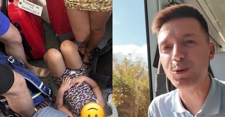 Dziennikarz TVN Michał Cessanis pokazał WYMĘCZONYCH upałem pasażerów pociągu: "Współczuję pokonującym trasę NA LEŻĄCO" (FOTO)