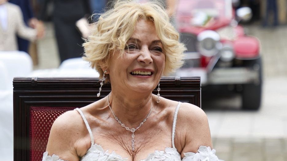 Iwona Mazurkiewicz w dniu ślubu