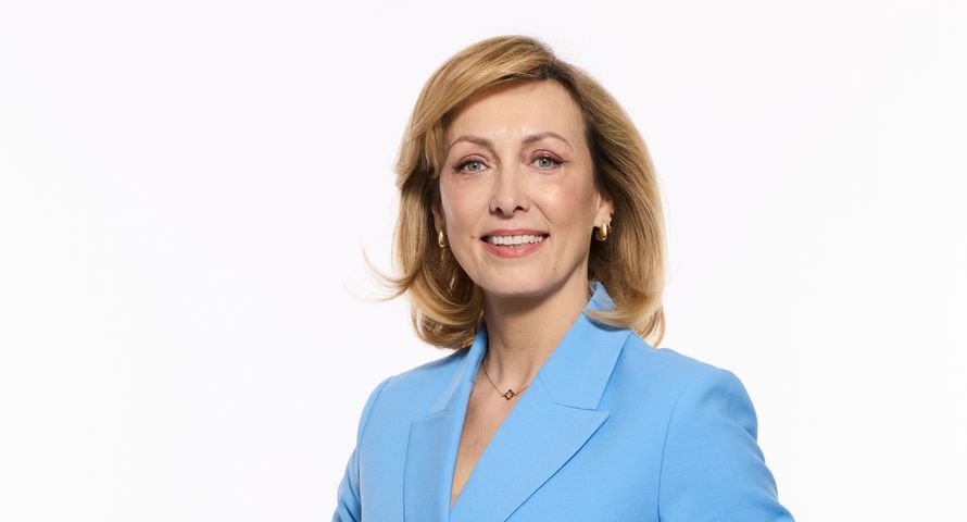 Anna Kalczyńska prowadzącą "Wydarzenia 18:50"