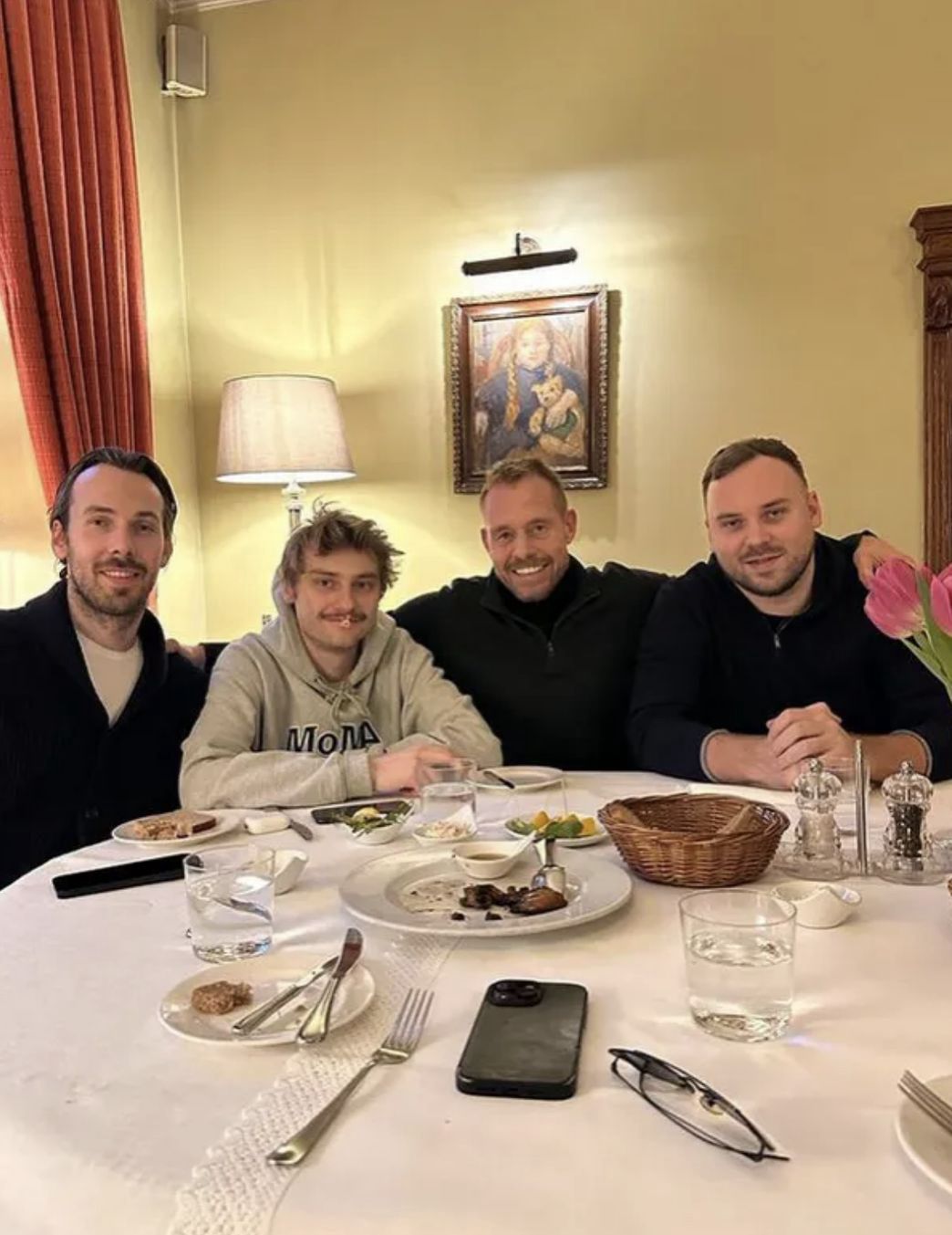 Rinke Rooyens z synem Rochem