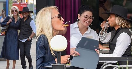 Iwona Burnat i Reggie Benjamin dokazują w knajpie obsługiwani przez "Wodziankę" (ZDJĘCIA)
