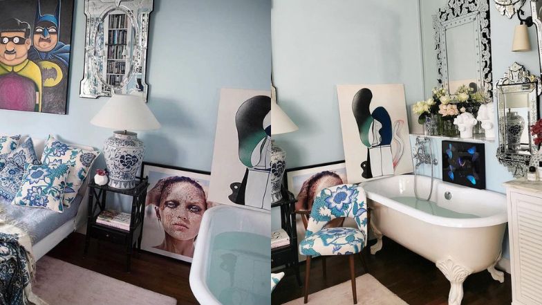 Sypialnia Marcina Tyszki z wanną