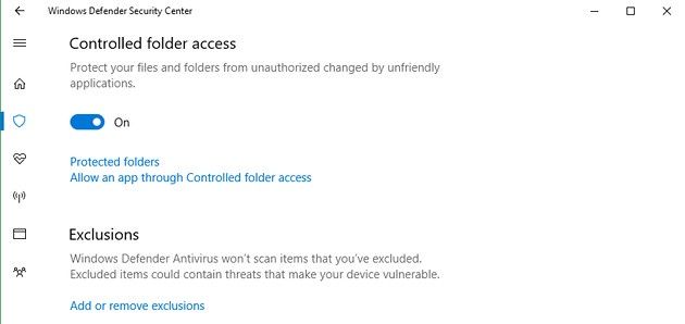 Windows 10 foldery