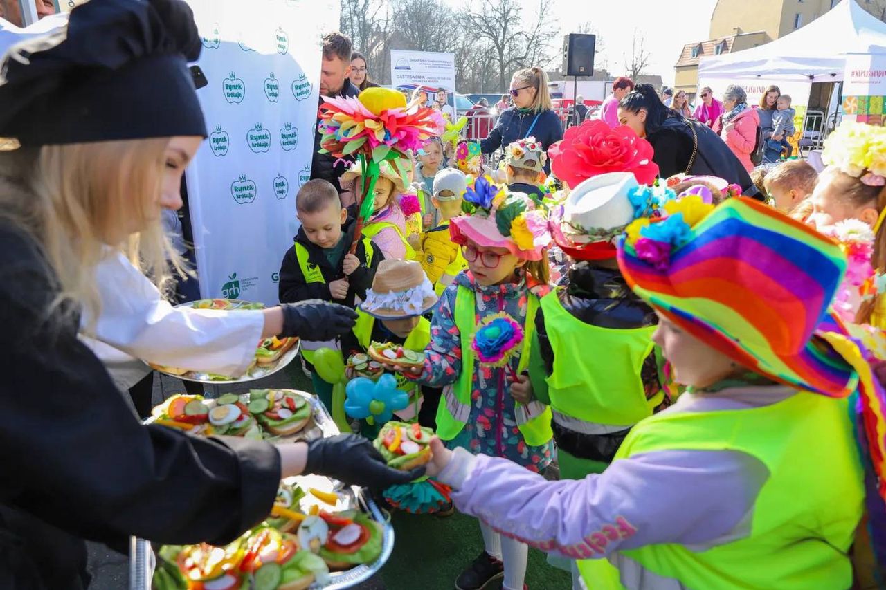 Wiosna odwiedziła ryneczek przy św. Jerzego w Gorzowie. Było smacznie i kolorowo