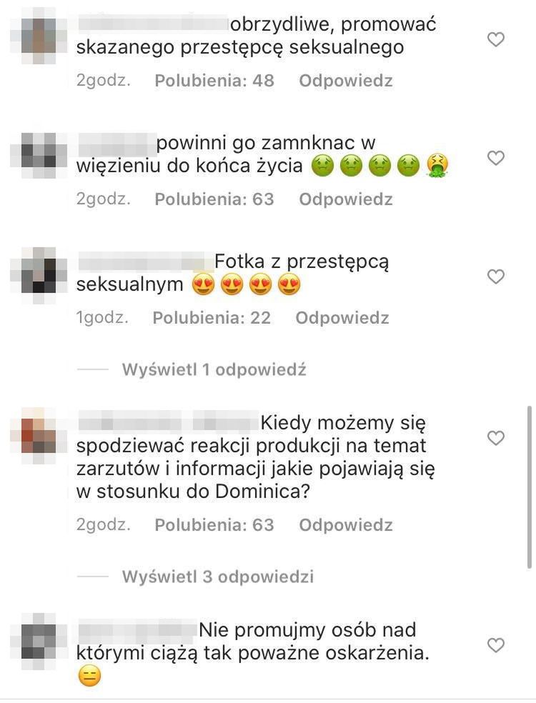 Internauci żądają usunięcia Dominica D'Angelica z programu