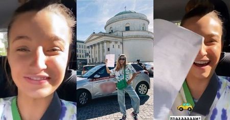 Julia Wieniawa ZDAŁA egzamin na prawo jazdy za PIERWSZYM RAZEM: "Z drogi śledzie, bo WIENIAWKA JEDZIE"
