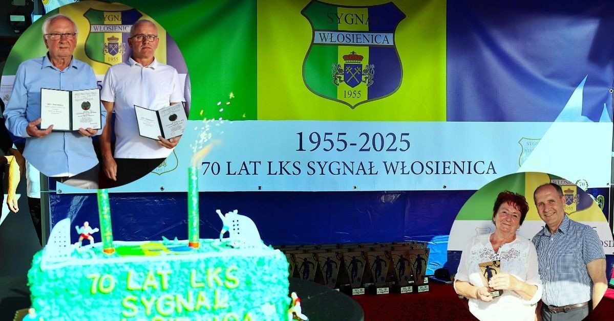 Złota piłka dla Sygnału Włosienica. Polski klub z gminy Oświęcim świętował jubileusz 70-lecia