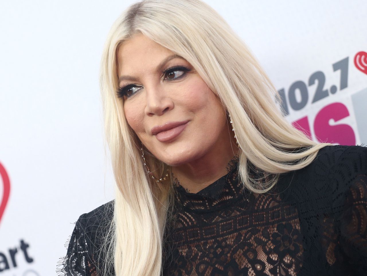 Tori Spelling experienced moments of terror in her neighborhood.